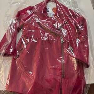 Burberry Kids Raincoat in Vibrant Red